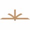 Ekena Millwork Redmond Smooth Timber Gable Bracket, Western Red Cedar, 72"W x 24"H x 3 1/2"D x 3 1/2"F, 8/12 Pitch GBW072X24X0404RED00SWR - alternate 1